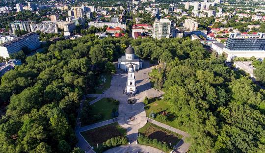 Moldova monastery landscape